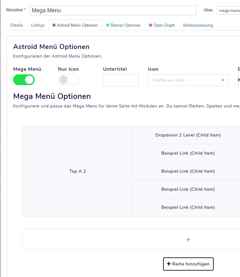 Mega Menu
